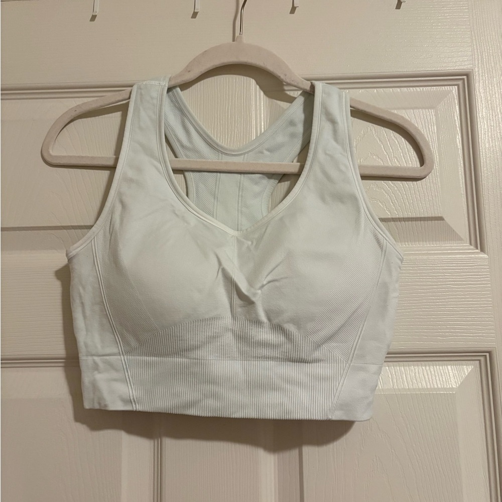 Women's White Sports Bra